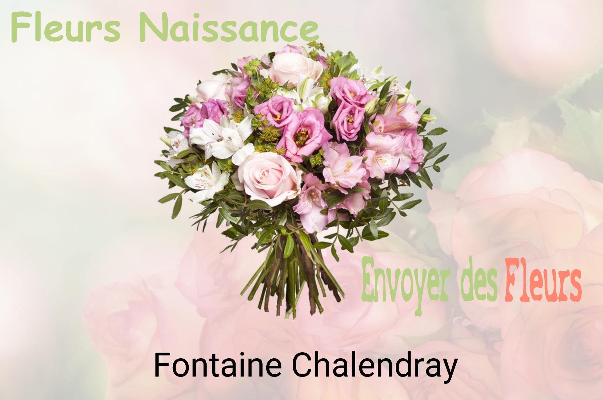 Bouquet de fleurs de naissance livré à Fontaine-Chalendray